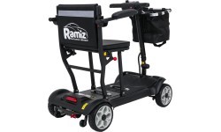 EasyGo Black Four-Wheel Electric Scooter for Seniors