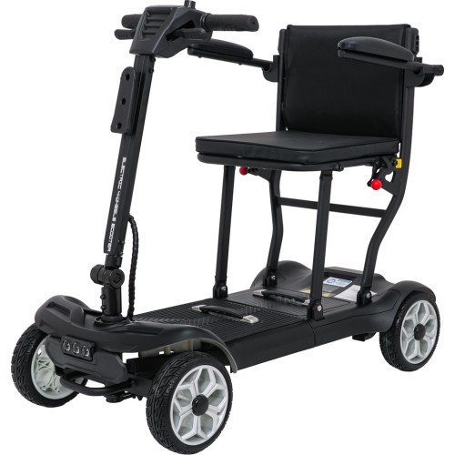EasyGo Black Four-Wheel Electric Scooter for Seniors