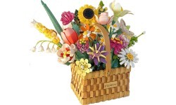 Spring Bouquet in a Basket Building Blocks Set 1615 pcs.