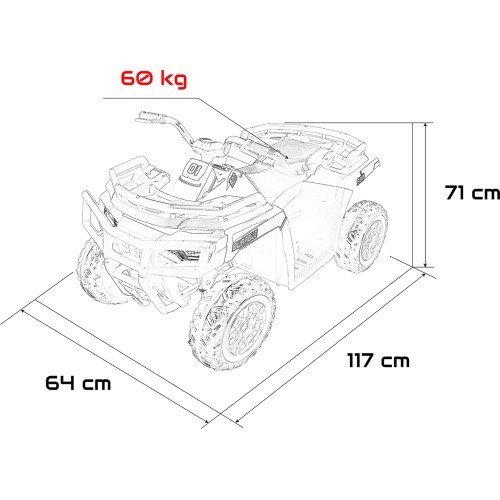 WOLF Pink 4x4 ATV Quad Vehicle