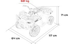 WOLF Pink 4x4 ATV Quad Vehicle