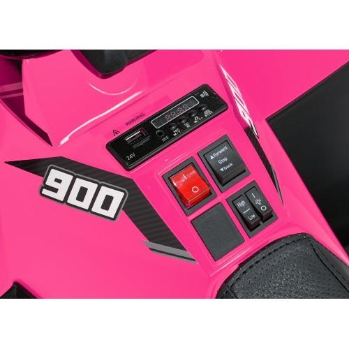 Bērnu elektromobilis WOLF Pink 4x4 kvadricikls, rozā