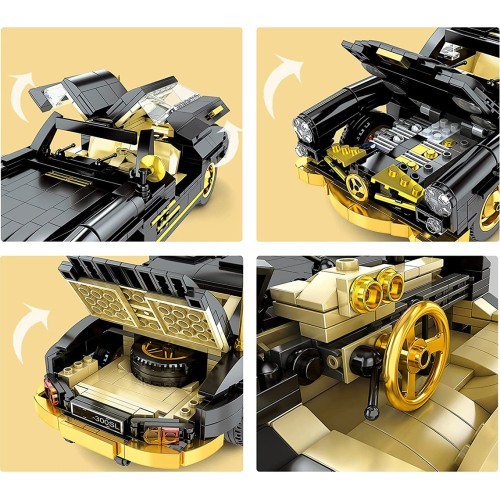 Retro automašīnas konstruktors, 886 detaļas