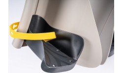 Bellelli Pepe frame-mounted child bike seat, silk grey