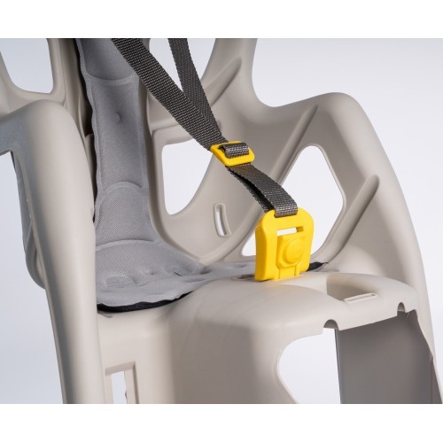 Bellelli Pepe frame-mounted child bike seat, silk grey