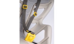 Bellelli Pepe frame-mounted child bike seat, silk grey
