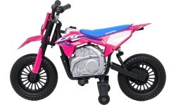 Elektriskais motocikls Honda CFR450R, rozā