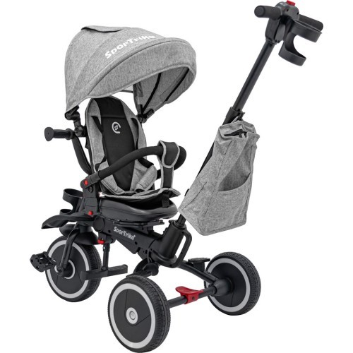 Trīsritenis RIDER SPORTRIKE, pelēks