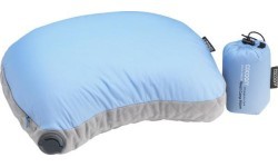 Piepūšams ceļojumu spilvens Air-Core Hood, gaiši zils/pelēks