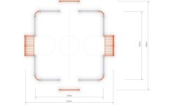 Futbola vārti Inter-Play 2 (7x7 m)