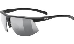 Uvex Aerios S sunglasses, black matt / smoke