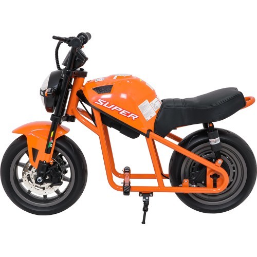 Elektriskais motocikls SUPERMOTO, oranžs