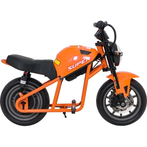 Elektriskais motocikls SUPERMOTO, oranžs