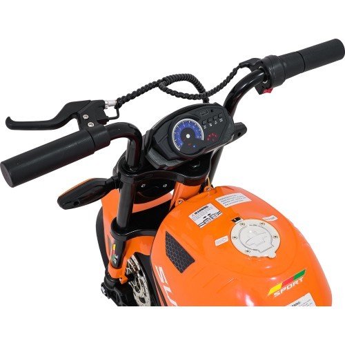 Elektriskais motocikls SUPERMOTO, oranžs