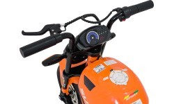 Elektriskais motocikls SUPERMOTO, oranžs