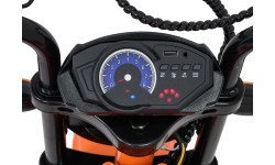 Elektriskais motocikls SUPERMOTO, oranžs