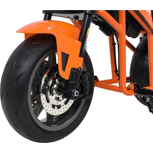Elektriskais motocikls SUPERMOTO, oranžs