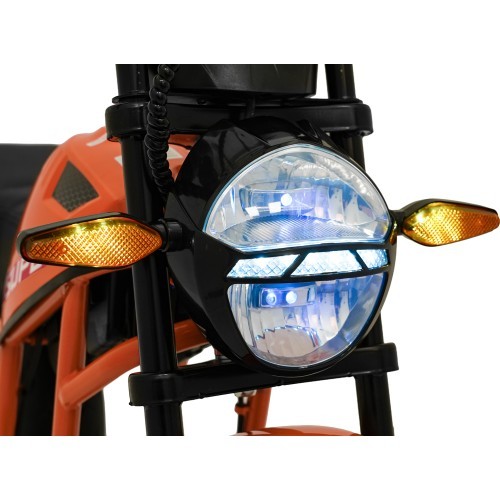 Elektriskais motocikls SUPERMOTO, oranžs
