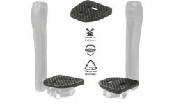Pedāļu adapteri PEDAL PLATE 2.0 Shimano SPD, plakani (melni)