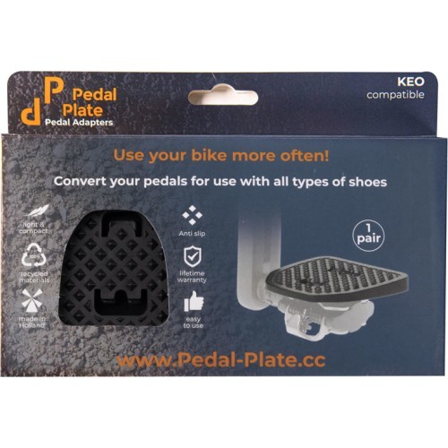 Адаптеры для педалей PEDAL PLATE 2.0 Shimano SPD, плоские (черные)