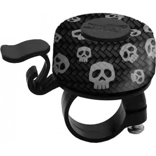 Велосипедный звонок BONIN Skulls (чёрный/серый)