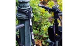 Grandinė ABUS 6KS Adapter Chain + ST5950 Saddle Bag // nuimama grandinė, įtraukiamas krepšelis (juoda)