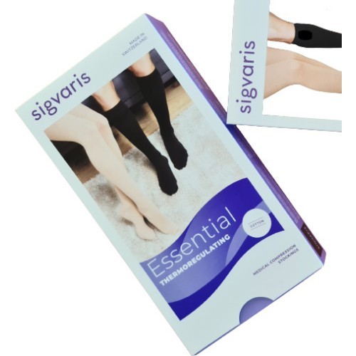 Kompresijas zeķes līdz augšstilbam COTTON by SIGVARIS, 2. kompresijas klase - XL - Garš
