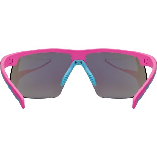 Uvex Aerios S sunglasses, pink matt / mirror blue