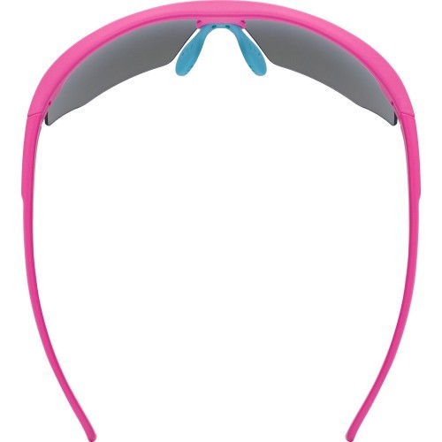 Uvex Aerios S sunglasses, pink matt / mirror blue