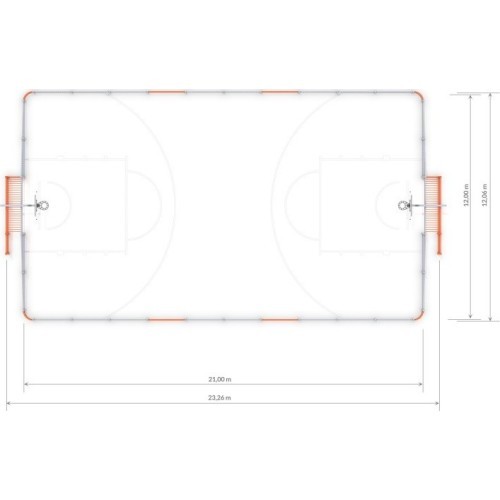 Futbola laukums Arena Inter-Play 3 (21x12 m)