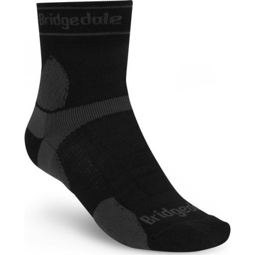 Носки UL TrailRun Merino Sport 3/4, чёрно-серые, S - 816