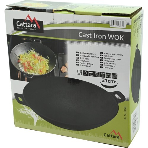Čuguna WOK panna, 31 cm
