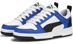 Puma Rebound Layup Lo SL Jr Junior Sneakers White Blue 370490 19