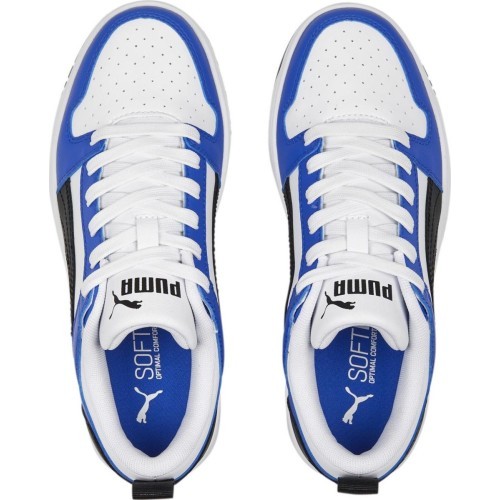 Puma Rebound Layup Lo SL Jr Junior Sneakers White Blue 370490 19