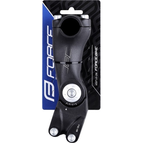 Regulējams stūres pagarinājums FORCE S6.2 25,4/120mm (melns)