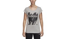 Adidas W E AOP Tee blouse, grey DU0636
