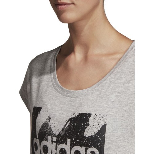 Adidas W E AOP Tee blūze, pelēka DU0636