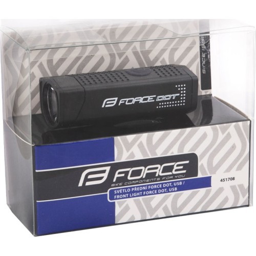 FORCE Dot 300LM USB priekšējais lukturis, melns