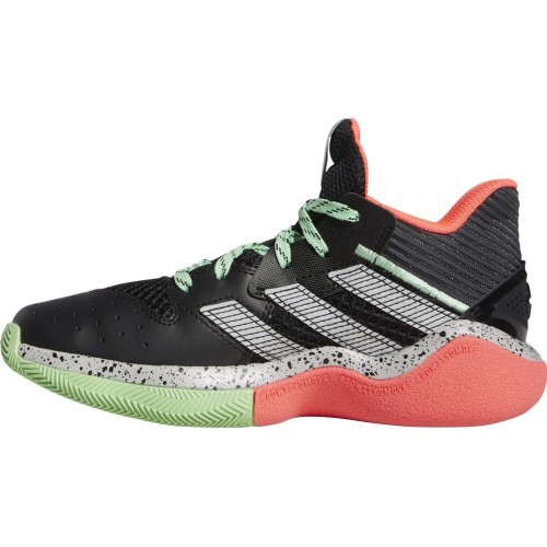 Adidas Harden Stepback J Junior Shoes Black Pink Green FW8545