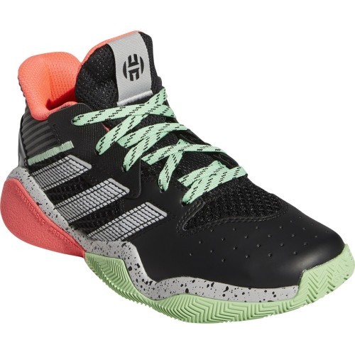 Adidas подростковые кроссовки Harden Stepback J Black Pink Green FW8545
