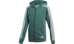 Adidas YB 3S FZ Hoodie Green bērnu džemperis DJ1745