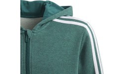 Adidas YB 3S FZ Hoodie Green Kids' Sweatshirt DJ1745