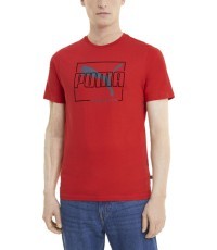 Puma Flock Tee Men's T-Shirt High Risk Red