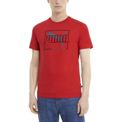Puma Flock Tee Men's T-Shirt High Risk Red