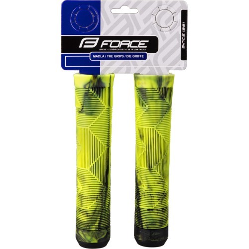 Stūres rokturi Force BMX 145 mm (melni/fluorescējoši)
