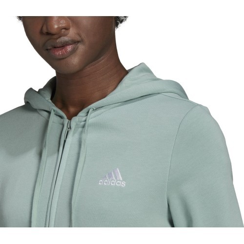 Adidas W Lin FT FZ sieviešu džemperis, zaļš, GL0795