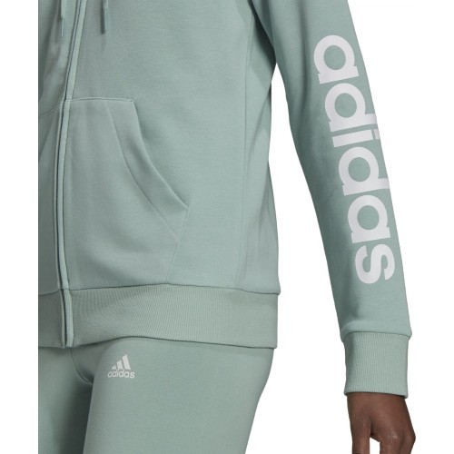 Adidas W Lin FT FZ Hoodie Women's Green GL0795