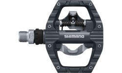 Shimano EH500 pedals, double-sided, with SH56 cleats, black