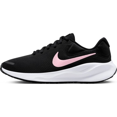 Nike Revolution 7 sieviešu apavi Black White Pink FB2208 004