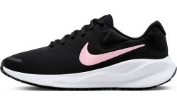 Nike Revolution 7 sieviešu apavi Black White Pink FB2208 004